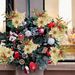 5PCS Artificial Berry Picks Branches Golden Christmas Flower Arrangement DIY Crafts Christmas Flower Wreath Tree Stems Pick Decor For Christmas Birthday Wedding Party Decoration Supplies_maomaolike.com