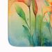 Lilies In Watercolor Memory Foam Kitchen Mat Machine Washable Anti-Fatigue Mat Cushion Comfort Bath Mat Or Kitchen Rug_maomaolike.com