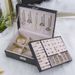 Simple Jewelry Box With Lock, Large-capacity Double-layer Pu Leather Jewelry Storage Box, Stud Earrings, Necklace Storage Box_maomaolike.com