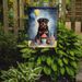 Rottweiler Happy Birthday Garden Flag Mailbox Flag Decorative Yard Flag Banner Outside Patio Artwork Yard Flower Beds, Garden Size, Multicolor_maomaolike.com