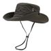 Unisex Quick-drying fisherman hat Outdoor camping trekking hat rope climbing hat Western cowboy hat men large overhang Trekking hat lady_maomaolike.com