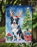 Border Collie Christmas Reindeer Garden Flag Mailbox Flag Decorative Yard Flag Banner Outside Patio Artwork Yard Flower Beds, Garden Size, Multicolor_maomaolike.com