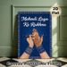 Mehndi Themed Painting Poster, Rich-toned Ethnic Style Poster, Cultural Festive Design, Ideal For Wedding Venue, Cultural Event Space Or Home Decor_maomaolike.com