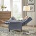 Tufted Push Back Arm Chair Single Reclining Club Chair Home Padded Seating Living Room Sofa_maomaolike.com