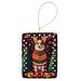 Corgi Holiday Christmas Porcelain Ornament Christmas Tree Hanging Decorations For Home Christmas Holiday, Rectangle, Gift, Multicolor_maomaolike.com