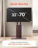 Universal TV Stand, Table Top TV Stand For 32-70 Inch Screens, Swivel And Height Adjustable TV Mount Stand Holds Up To 99 Lbs With Power Strip, For Living Room, Bedroom, MAX VESA 600 X 400 Mm_maomaolike.com