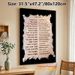 Religious Prayer Painting Poster, Vintage Scroll-edge Dual-language Text Poster, Peaceful Spiritual Message Ideal For Home Or Quiet Spiritual Space_maomaolike.com