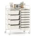 12-Drawer Utility Rolling Cart With Drawers Multi-Use Storage_maomaolike.com