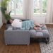 3 In 1 Sleeper Sofa Couch Bed, Small Teddy Convertible Loveseat Futon Sofa Pull Out Bed, Adjustable Backrest, Pillows For Living Room Apartment_maomaolike.com