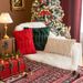 Cross-Border New Cover Plush Snowflake Christmas Tree Living Room Sofa Cushion Holiday Party Decoration Pillow_maomaolike.com