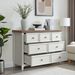Modern 6 Drawers Dresser 6 Drawers Cabinet,Chest Of Drawers Closet Organizers And Storage Clothes Storage Drawers Cabinet For Living Room, Farmhouse Dresser Organizer BEIGE_maomaolike.com