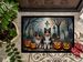 Sheltie Spooky Halloween Doormat Front Door Mat Indoor Outdoor Rugs For Entryway, Non Slip Washable Low Pile, 24H X 36W_maomaolike.com