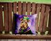 Welsh Terrier King Of Mardi Gras Throw Pillow Machine Washable, Indoor Outdoor Decorative Pillow For Couch, Bed Or Patio, 14Hx14W_maomaolike.com