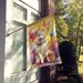 Samoyed Happy Birthday House Flag Large Porch Sleeve Pole Decorative Outside Yard Banner Artwork Wall Hanging, Polyester, House Size, Multicolor_maomaolike.com
