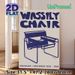 Wassily Chair Painting Poster, Minimalist Retro Navy Blue Line Art Poster, Vintage Iconic Furniture Design, Ideal For Living Room And Studio Decor_maomaolike.com