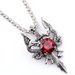 1 Gothic Water Diamond Long Men's Dominant Retro Dragon Necklace_maomaolike.com