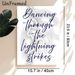 Lightning-themed Typography Painting Poster, Vibrant Glitch-style "Dancing Through The Lightning Strikes" Text Poster, Stylish Artistic Decor For_maomaolike.com