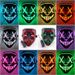 Halloween cold light LED Halloween mask masquerade party horror ghost mask_maomaolike.com