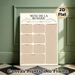 French Weekly Menu Planner Painting Poster, Elegant Neutral-toned Meal Schedule Poster, Organizes Weekly Meals And Grocery Lists, Ideal For Kitchen_maomaolike.com