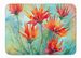Wyoming Indian Paintbrush In Watercolor Memory Foam Kitchen Mat Machine Washable Anti-Fatigue Mat Cushion Comfort Bath Mat Or Kitchen Rug_maomaolike.com