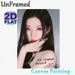K-pop Female Idol Painting Poster, Sleek Glamorous Portrait Poster, Trendy Idol-themed Wall Decor Ideal For Fan Bedrooms, Personal Living Areas_maomaolike.com