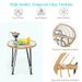 3 Pieces Rattan Furniture Set With Cushioned Chair Table_maomaolike.com