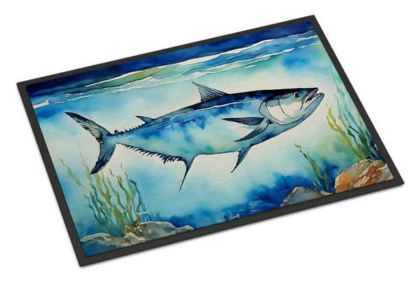 Bluefin Tuna Doormat Front Door Mat Indoor Outdoor Rugs For Entryway, Non Slip Washable Low Pile, 24H X 36W_maomaolike.com