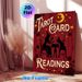 Tarot Card Readings Painting Poster, Retro Silhouette Style Poster, Witch & Black Cat Divination Scene With Moon & Roses, Ideal For Occult-Themed_maomaolike.com