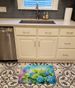 Hydrangeas In Watercolor Memory Foam Kitchen Mat Machine Washable Anti-Fatigue Mat Cushion Comfort Bath Mat Or Kitchen Rug_maomaolike.com