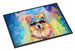 Pomeranian Hippie Dawg Doormat Front Door Mat Indoor Outdoor Rugs For Entryway, Non Slip Washable Low Pile, 24H X 36W_maomaolike.com