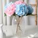Hydrangea With Leaves, Wedding Decoration, Silk Photography Prop, Home Decor Fake Flower, Artificial Flower Wholesale_maomaolike.com