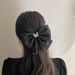 Exquisite big bow high-grade rhinestone hairpin hairband simple diamond-studded temperament spring clip hairpin ponytail clip for women_maomaolike.com