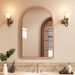 Vintage Style Makeup No-Drill Self-Adhesive Retro Vanity Bathroom Wall-Mounted Mirror_maomaolike.com