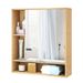 Wall Mounted Bathroom Cabinet With Mirror Single Door For The Bathroom, Living Room Or Entryway_maomaolike.com