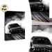 Drift Car Painting Poster, Monochrome Dynamic Drifting Car Scene Poster, Sleek Black Auto With Dramatic Smoke Effect, Ideal For Garage, Man Cave Or_maomaolike.com