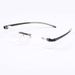 Unisex Frameless reading glasses 125 degrees 175 degrees men's and women's fashion plastic frameless cutting edge glasses_maomaolike.com