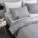Modern Minimalist Bedding Set Light Gray & Dark Gray Duvet Cover + Pillowcases - 90gsm Synthetic Fiber With Reactive Dyeing_maomaolike.com