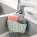 Sink Draining Hanging Bag Kitchen Storage Rack Adjustable Snap Button Faucet Sponge Double-Layer Draining Hanging Basket_maomaolike.com