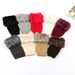 Unisex Short woolly gloves knitted wool warm fingertip half-finger gloves sleeves_maomaolike.com