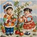 New Year Picture Doll Pomegranate Multi-Fruit Multi-Blessing Home Wall Sticker For Living Room Entrance Bedroom_maomaolike.com
