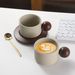Vintage Style Ceramic Coffee And Saucer Set With Unique Design, High-end Exquisite Aesthetic, Personalized Latte Art Cup_maomaolike.com
