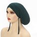 rear strap women's adult headscarf hat four seasons solid color daily versatile pullover hat Mu_maomaolike.com