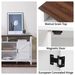 Farmhouse Sideboard Buffet Cabinet With Hinged Barn Doors, 58" Large Kitchen Storage Cabinet With Adjustable Shelves, Antique White Wood Coffee Bar Table For Dining Room, Living Room, Enterway_maomaolike.com