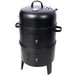 Charcoal Smoker Grill Wood Smoker Grills Outdoor Cooking 16 Inch Vertical Smoker Portable BBQ Grill For Camping, Black_maomaolike.com