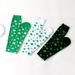 Unisex Lucky grass knee-high socks Clover stockings COS stockings holiday party socks_maomaolike.com