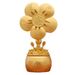 Gold-Plated Money Flower Yuanbao Treasure Bowl Five Blessings Wealth Windmill Rotating Ornament Metal Craft_maomaolike.com