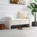 Modern Teddy Bed End Bench With Arms And Storage,Upholstered Large Foot Rest Stool, Comfy Window Vanity Bench For Living Room,Bedroom,Dorm,Coffee Table,Teddy Cream_maomaolike.com