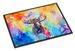 Hippie Animal Moose Doormat Front Door Mat Indoor Outdoor Rugs For Entryway, Non Slip Washable Low Pile, 24H X 36W_maomaolike.com