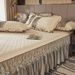 European Quilted Thickened Skirt Three-Piece Set 1.8m Princess Style Lace Sheet 1.5m Non-Slip Bed Cover_maomaolike.com