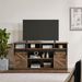 TV Stand Sliding Barn Door Modern&Farmhouse Wood Entertainment Center, Storage Cabinet Table Living Room With Adjustable Shelves For TVs Up To 65",Natural Brown_maomaolike.com